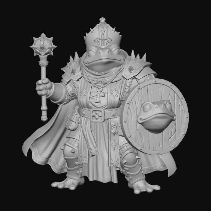 3D model for Frog Cleric