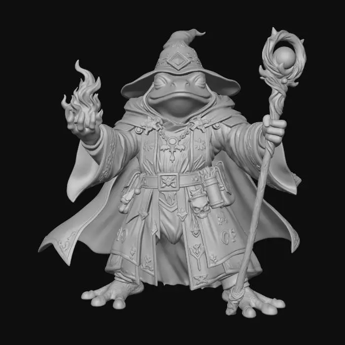 3D model for Frog Wizard