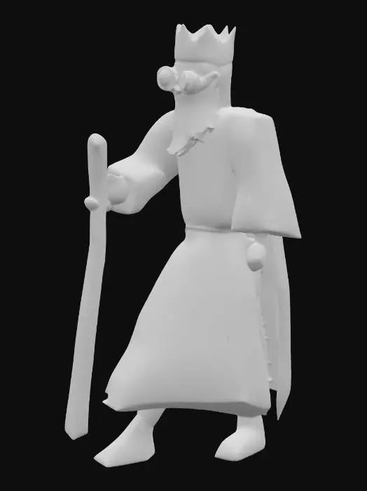 3D model for Runescape Wise Old Man