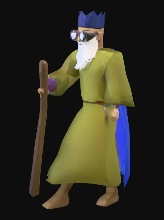 3D model for Runescape Wise Old Man