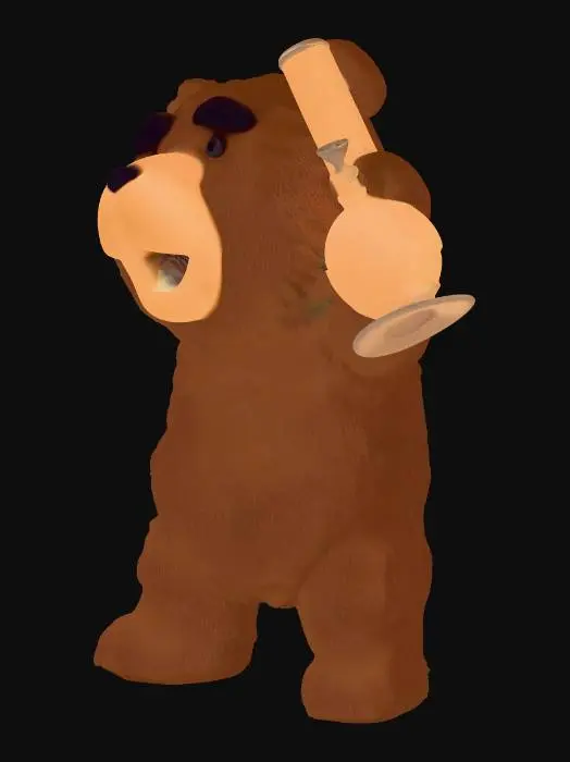 3D model for Bear With a Bong