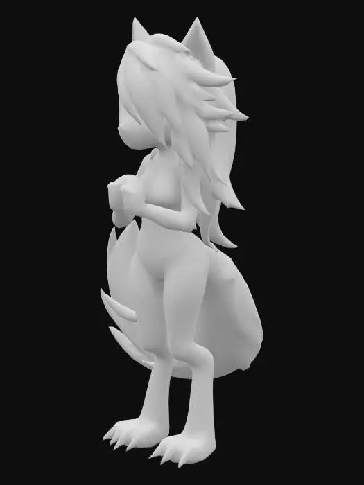 3D model for Mystic Wolf Character