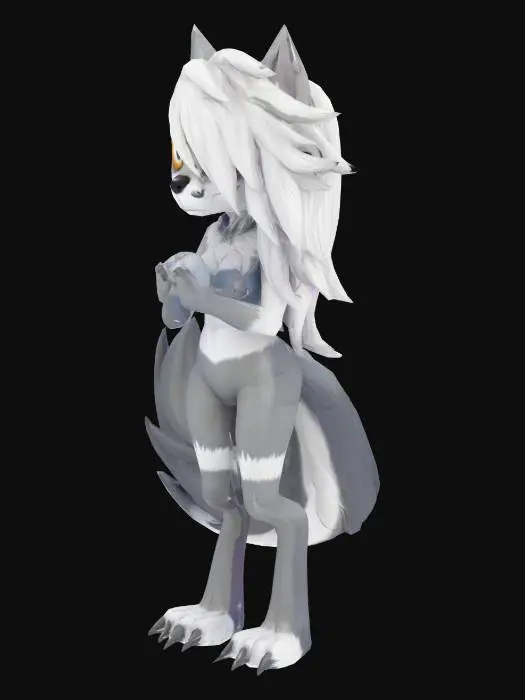 3D model for Mystic Wolf Character