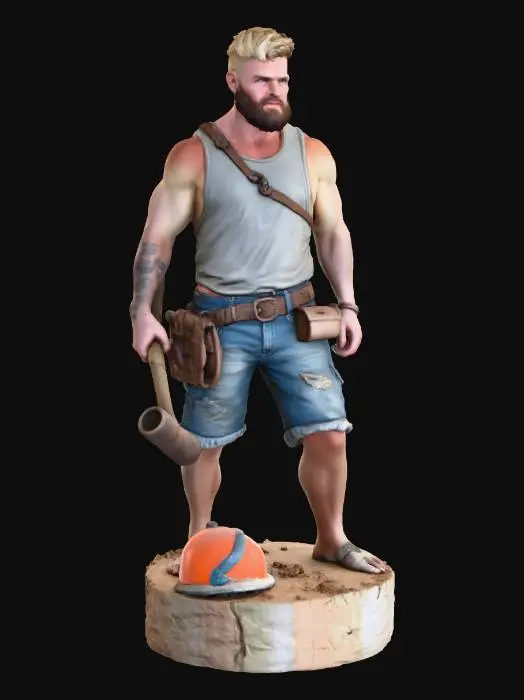 3D model for Builder's Resolve