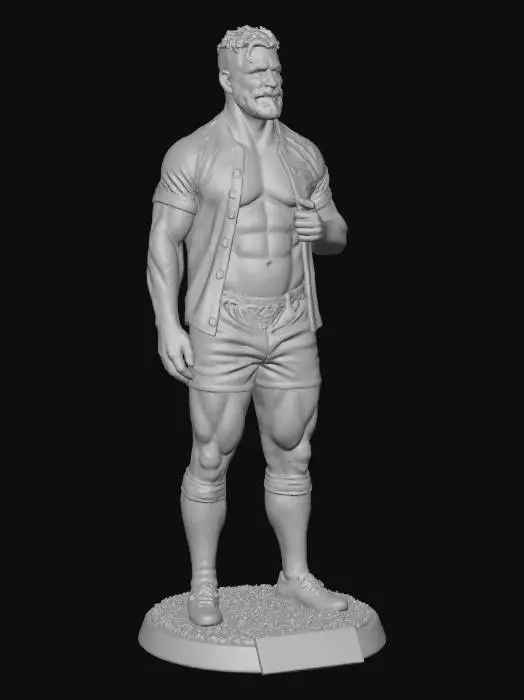 3D model for Rugby Champion Statue