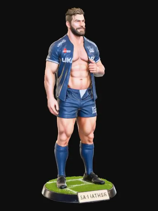 3D model for Rugby Champion Statue
