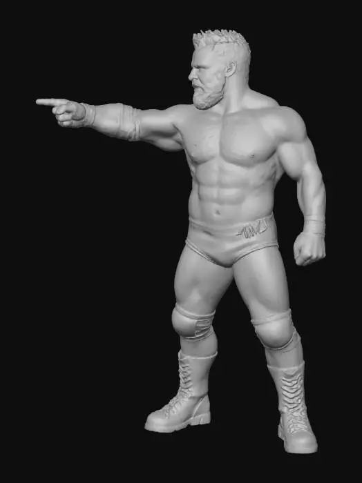 3D model for wrestler