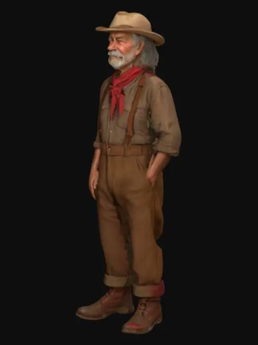 3D model for The Old Prospector