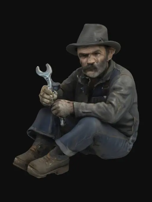 3D model for The Grouchy Mechanic