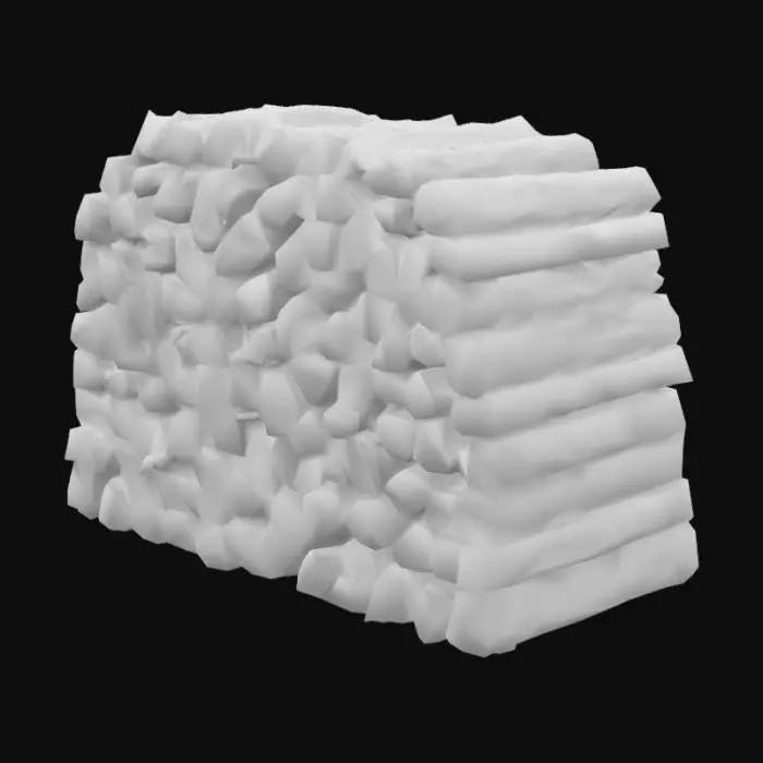 3D model for Stacked Firewood