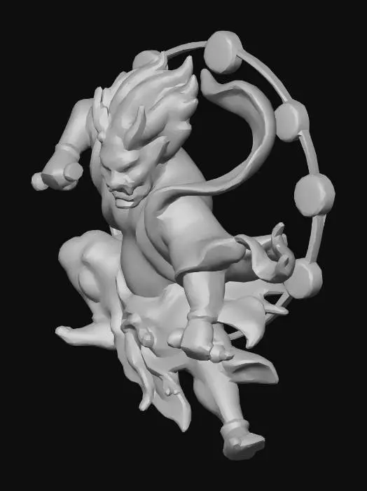 3D model for raijin