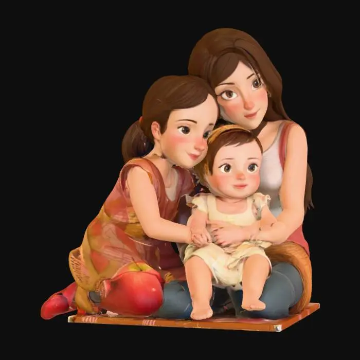 3D model for Family Picnic