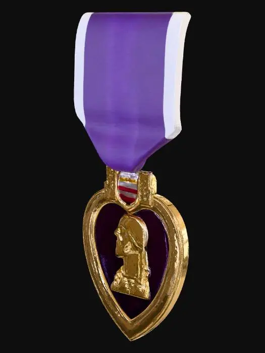 3D model for Purple Heart Medal