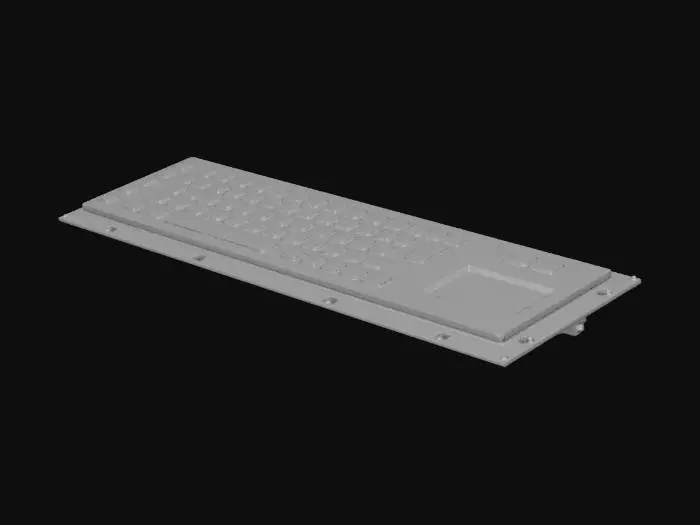 3D model for Industrial Keyboard with Touchpad