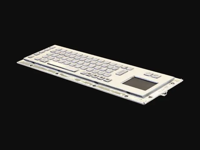 3D model for Industrial Keyboard with Touchpad