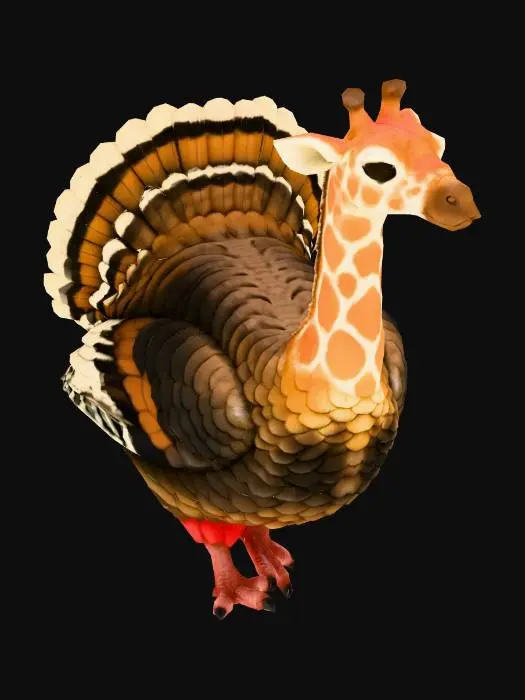 3D model for Giraffe-Feathered Fusion