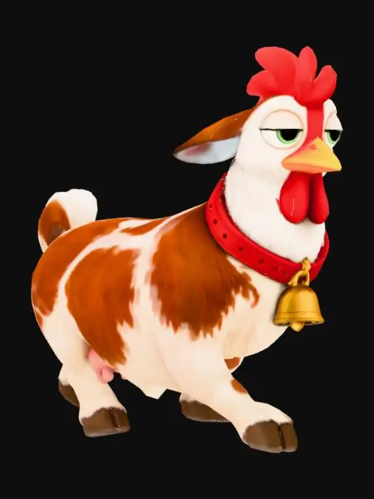 3D model for Chicken cow