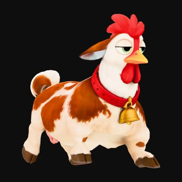 3D model for Chicken cow