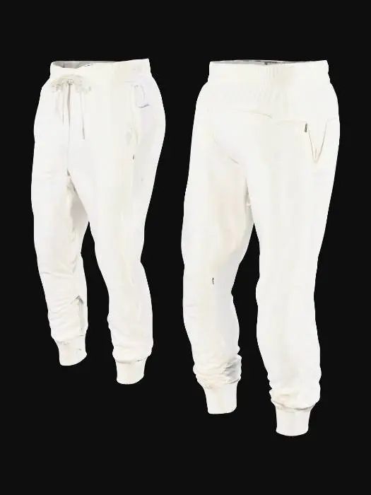 3D model for White Jogger Pants