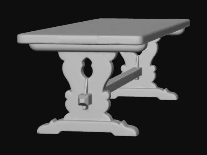 3D model for Refectory table