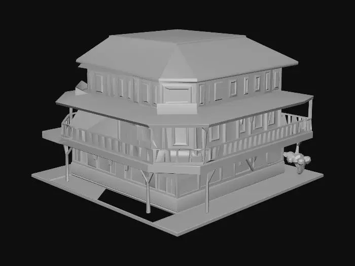 3D model for large motel