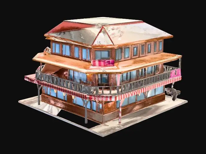 3D model for large motel