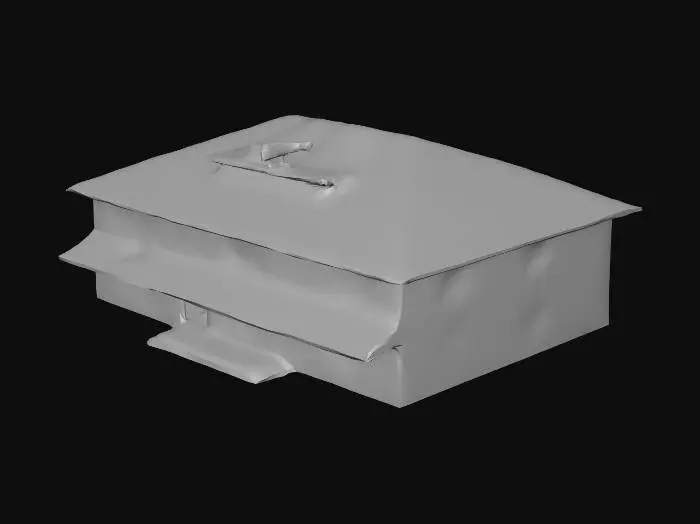 3D model for Design a large spooky motel with dark green and red accents