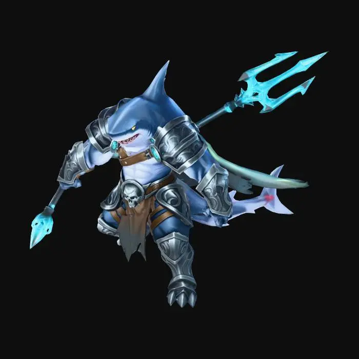 3D model for Shark Warrior of the Abyss