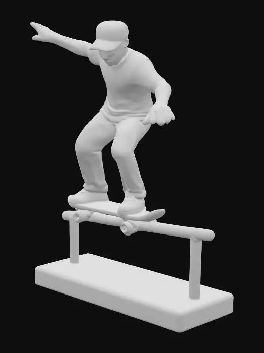 3D model for Skater Sculpture