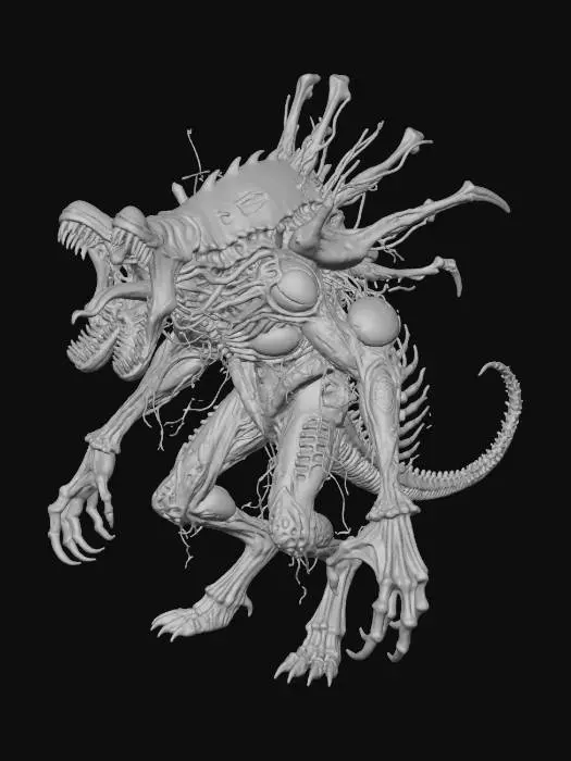 3D model for Alien Evolution, #Halloween2025#,