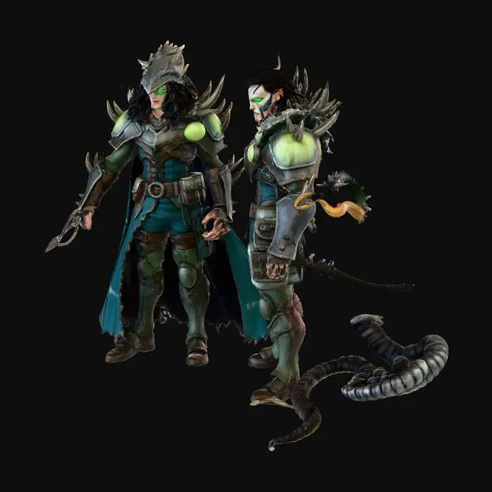 3D model for Warriors of the Apocalypse, #Thanksgiving#