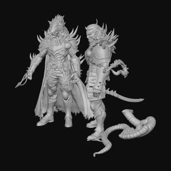 3D model for Warriors of the Apocalypse, #Thanksgiving#