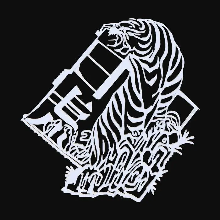 3D model for Tiger's Roar, #Thanksgiving#