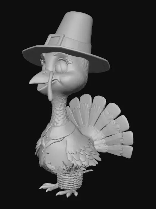 3D model for Thanksgiving Turkey Indoors