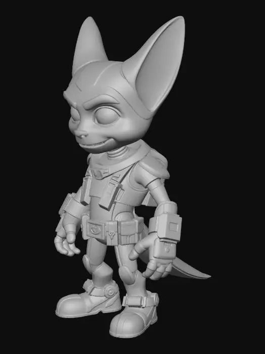 3D model for small robot from ratchet and clank series named agent clank