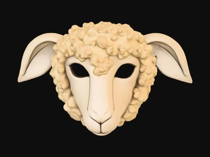 3D model for Sheep Mask