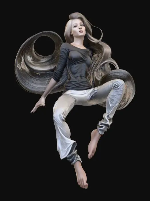 3D model for Ethereal Tranquility