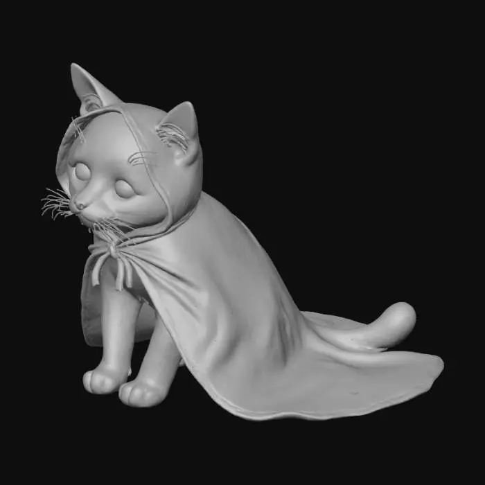 3D model for Halloween scene inspired by Antoni Gaudí, depicting a fusion between the Scream villain and a cute kitten. The figure wears the iconic white mask reimagined with colorful trencadís mosaics and undulating Catalan modernist forms. His black cloak transforms into organic textures reminiscent of Casa Batlló’s facade, with glass and ceramic reflections. In his arms, he gently holds an adorable cat with large glowing eyes and fur patterned in warm amber and turquoise geometric motifs. The background features Gaudí-inspired architecture — flowing curves, stained glass, twisted columns — under autumnal orange and violet sunset lighting. The mood blends mystery, tenderness, and surrealism in a highly detailed digital art style with soft light and modernist fantasy tones of copper, violet,   green..