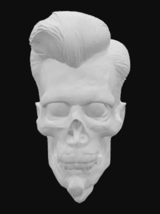3D model for Rockabilly Skull