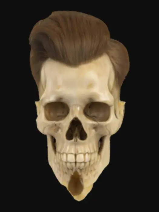 3D model for Rockabilly Skull
