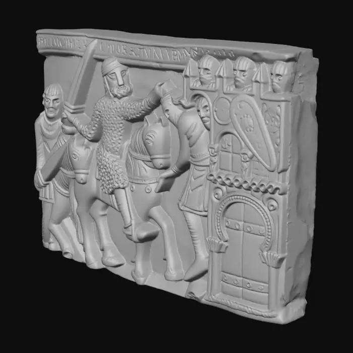 3D model for Medieval Knight Relief