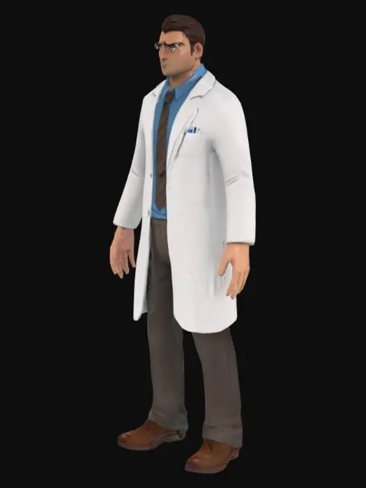 3D model for Scientist in White Coat