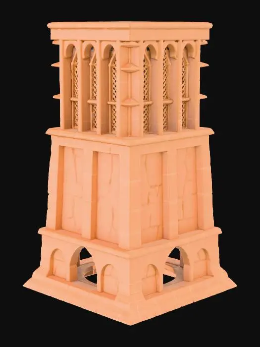 3D model for Desert Tower Illusion