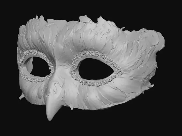 3D model for Feathered Mask