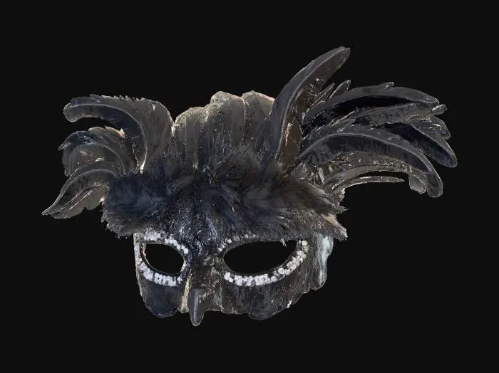 3D model for Feathered Masquerade Mask