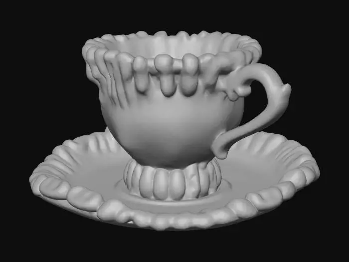 3D model for Teethware Cup and Saucer