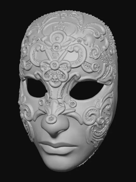 3D model for Golden Masquerade Mask