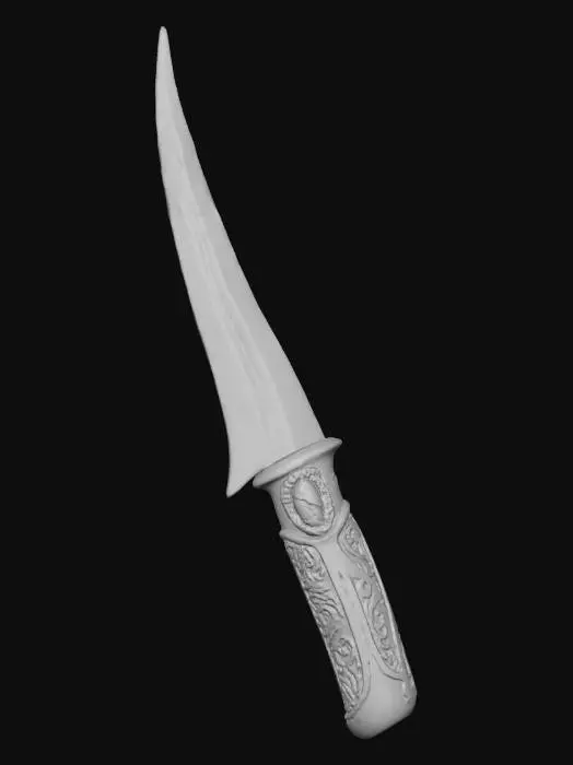 3D model for Curved Dagger