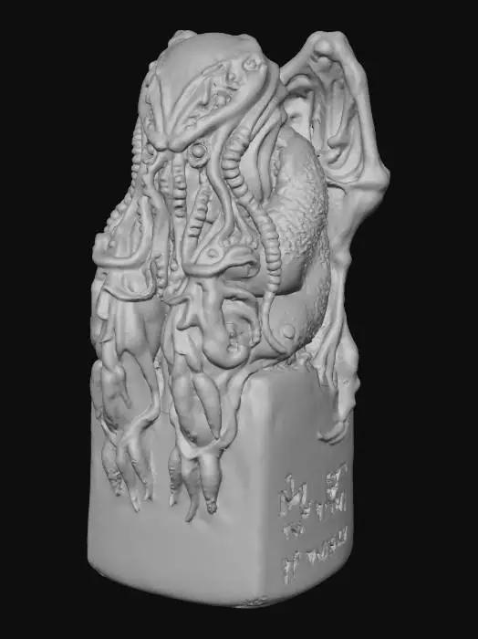 3D model for Cthulhu Idol Statue
