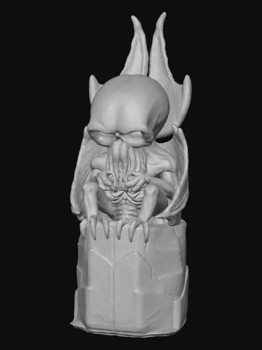 3D model for Statue of Cthulhu